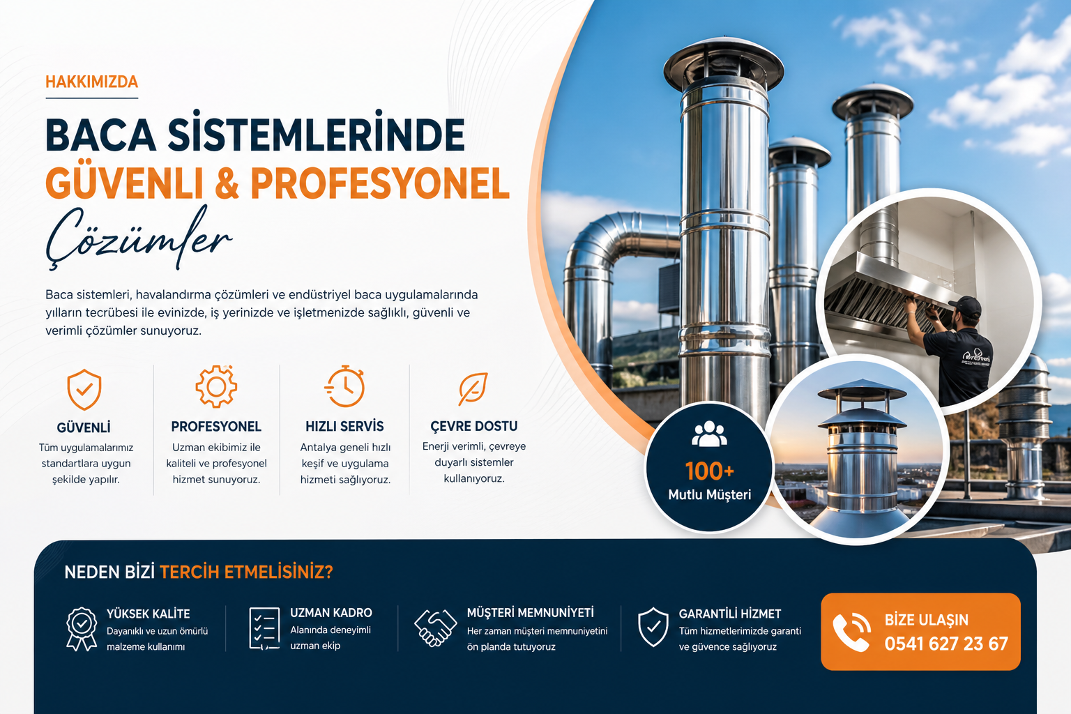 Hakkımızda - Antalya baca sistemleri ve havalandırma çözümleri